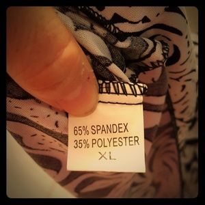 XL black and white dress